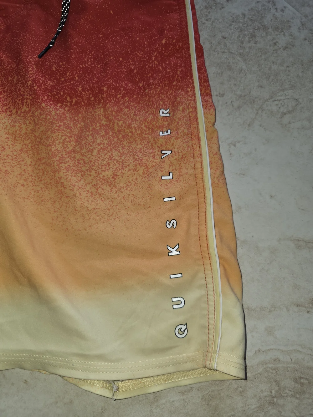 Quiksilver Men's Red to Yellow Ombre Board Shorts